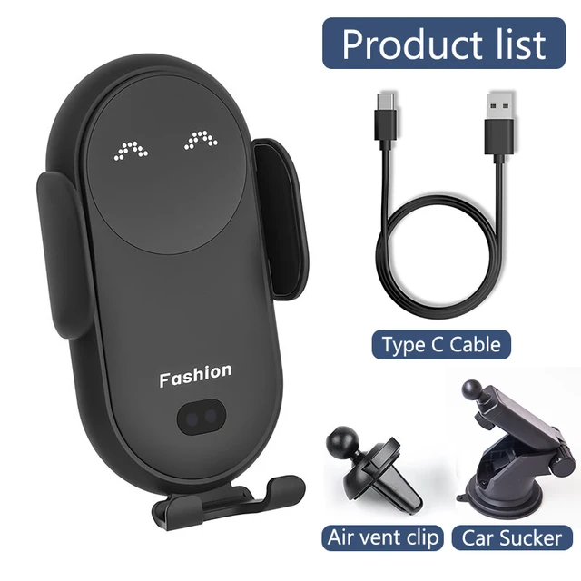 50W araba kablosuz şarj otomatik montaj telefon tutucu iPhone 15 14 13 Pro Max Samsung Xiaomi Huawei telefon indüksiyon hızlı şarj - Görsel 10
