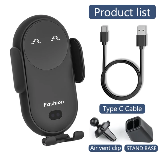 50W araba kablosuz şarj otomatik montaj telefon tutucu iPhone 15 14 13 Pro Max Samsung Xiaomi Huawei telefon indüksiyon hızlı şarj - Görsel 15